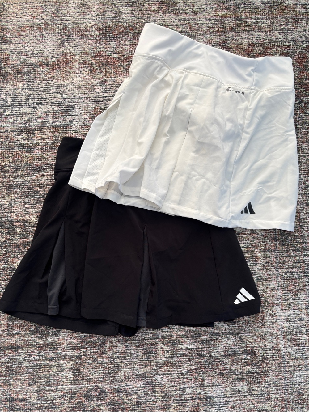adidas Two-Pack Tennis Skorts in White and Black